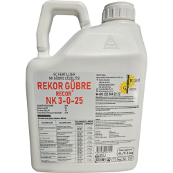 4l Rekor Gübre Recor Nk 3-0-25 ( Ec Fertilizer Nk Gübre Çözeltisi)